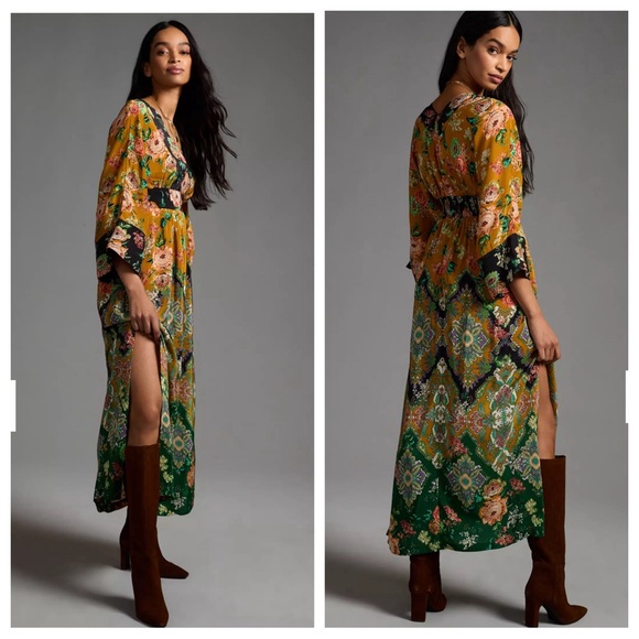 Anthropologie Floral Maxi Dress - Multicolor - Picture 3 of 12